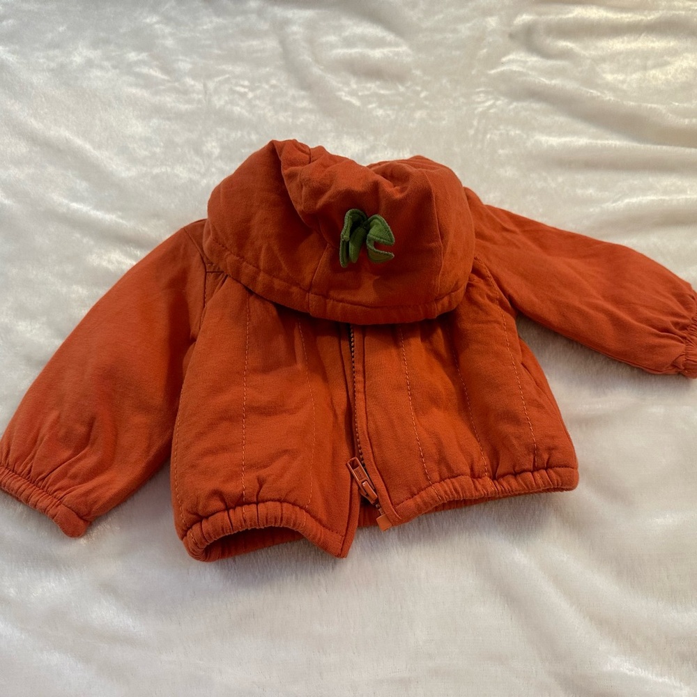 Gymboree Orange pumpkin baby girls Kids Jacket coat 6-12 months